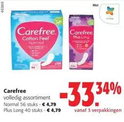 Colruyt Carefree volledig assortiment aanbieding