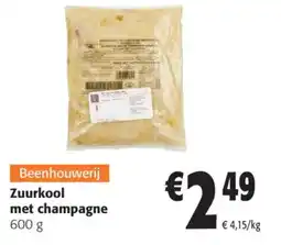 Colruyt Zuurkool met champagne aanbieding