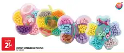 Auchan Coffret de perles one two fun aanbieding