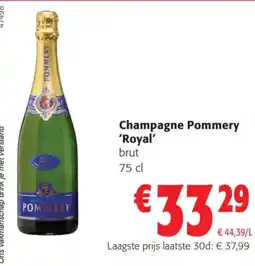 Colruyt Champagne Pommery Royal aanbieding