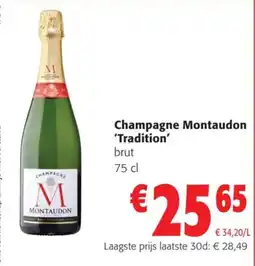 Colruyt Champagne Montaudon Tradition aanbieding