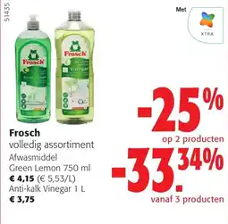 Colruyt Frosch volledig assortiment Afwasmiddel aanbieding