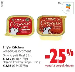 Colruyt Lily's Kitchen volledig assortiment aanbieding