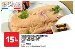 Auchan foie gras de canard entier aanbieding