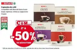 Spar Capsules de café aanbieding