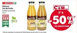 Spar Natural jus de fruits aanbieding