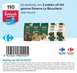 Carrefour gamma Delacre La Biscuiterie aanbieding
