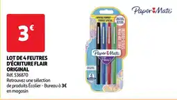Auchan lot de 4 feutres d'écriture flair original aanbieding