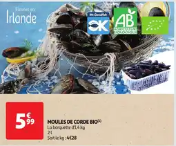 Auchan Moules de corde bio aanbieding