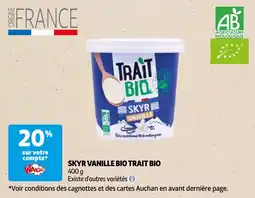 Auchan skyr vanille bio trait bio aanbieding
