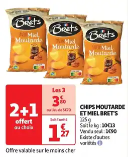 Auchan chips moutarde et miel bret's aanbieding
