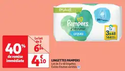Auchan lingettes pampers aanbieding