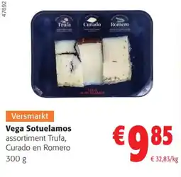 Colruyt Vega Sotuelamos assortiment Trufa, Curado en Romero aanbieding