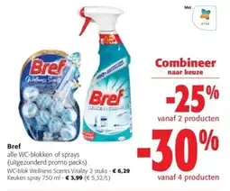 Colruyt Bref alle WC-blokken of sprays aanbieding