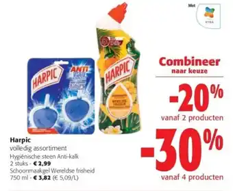 Colruyt Harpic volledig assortiment aanbieding