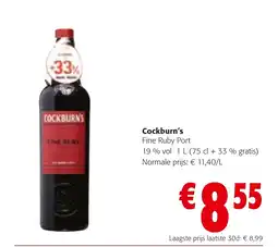 Colruyt Cockburn's fine ruby port aanbieding