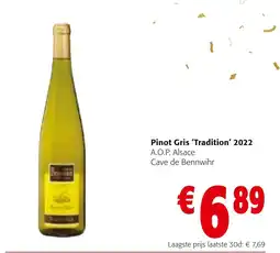 Colruyt Pinot Gris 'Tradition' aanbieding