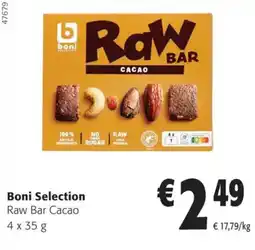 Colruyt Boni Selection Raw Bar Cacao aanbieding