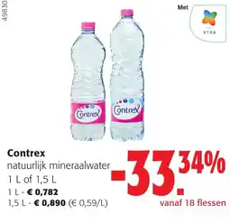 Colruyt Contrex natuurlijk mineraalwater aanbieding