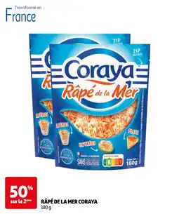 Auchan Râpé de la mer coraya aanbieding