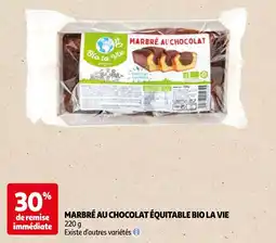 Auchan marbré au chocolat équitable bio la vie aanbieding