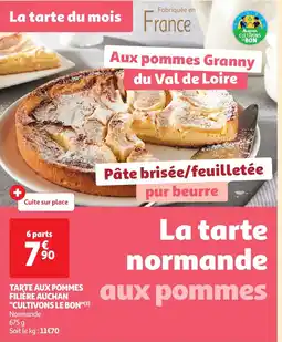 Auchan La tarte normande aux pommes aanbieding