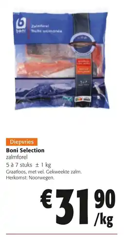 Colruyt Boni Selection zalmforel aanbieding