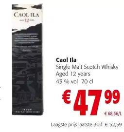 Colruyt Caol ila single malt scotch whisky aanbieding