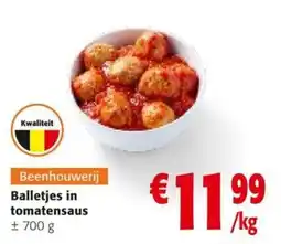 Colruyt Balletjes in tomatensaus aanbieding
