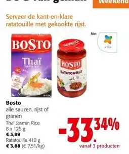 Colruyt Bosto alle sauzen, rijst of granen aanbieding