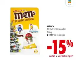 Colruyt M&M's 3D Advent Calendar aanbieding