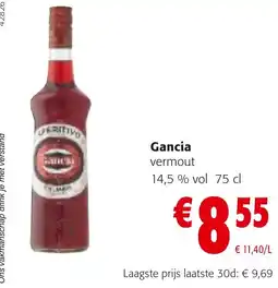 Colruyt Gancia vermouth aanbieding