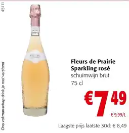 Colruyt Fleurs de Prairie Sparkling rosé schuimwijn brut aanbieding