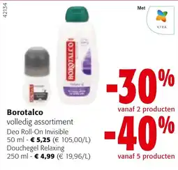 Colruyt Borotalco volledig assortiment aanbieding