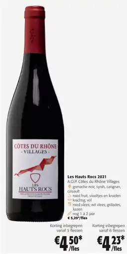 Colruyt Côtes du Rhône Villages aanbieding