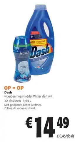 Colruyt Dash vloeibaar wasmiddel aanbieding