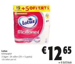 Colruyt Lotus toilet papier aanbieding
