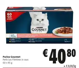 Colruyt Purina Gourmet Perle Les Filettines in saus aanbieding