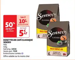 Auchan Dosettes de café classique senseo aanbieding