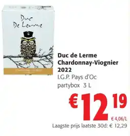 Colruyt Duc de Lerne Chardonnay-Viognier aanbieding