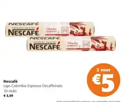 Colruyt Nescafé caps Colombia Espresso Decaffeinato aanbieding