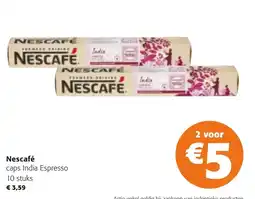 Colruyt Nescafé caps India Espresso aanbieding