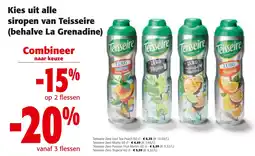 Colruyt siropen van Teisseire aanbieding