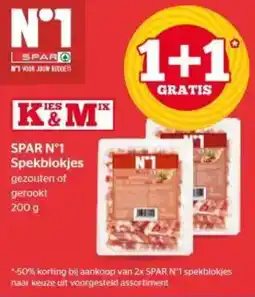 Spar SPAR N°1 Spekbiokjes aanbieding