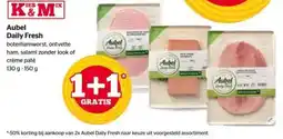 Spar Aubel Daily Fresh boterhamworst, ontvette ham, salami zonder look of crème paté aanbieding