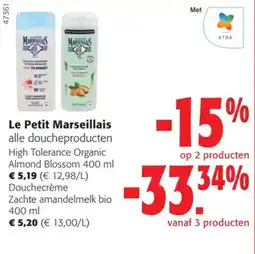 Colruyt Le Petit Marseillais alle doucheproducten aanbieding