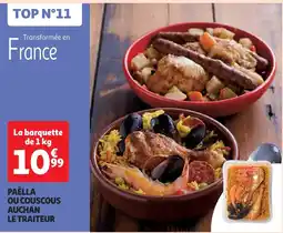Auchan Paëlla ou couscous aanbieding