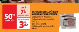 Auchan Jambon cuit supérieur aanbieding
