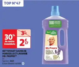 Auchan nettoyant savon de marseille et lavande aanbieding