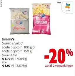 Colruyt Jimmy's popcorn aanbieding